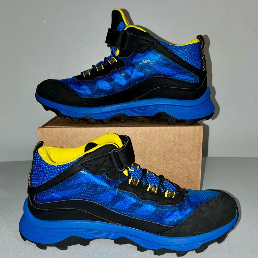 Merrell Moab Speed Mid Waterproof Hiking Shoes Big Boys 5.5 - Picture 2 of 8